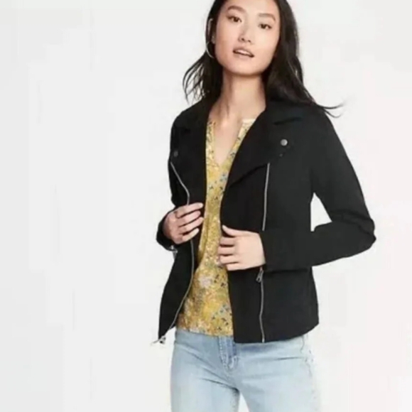 Old Navy Faux Suede Moto Jacket size XL - Picture 2 of 6
